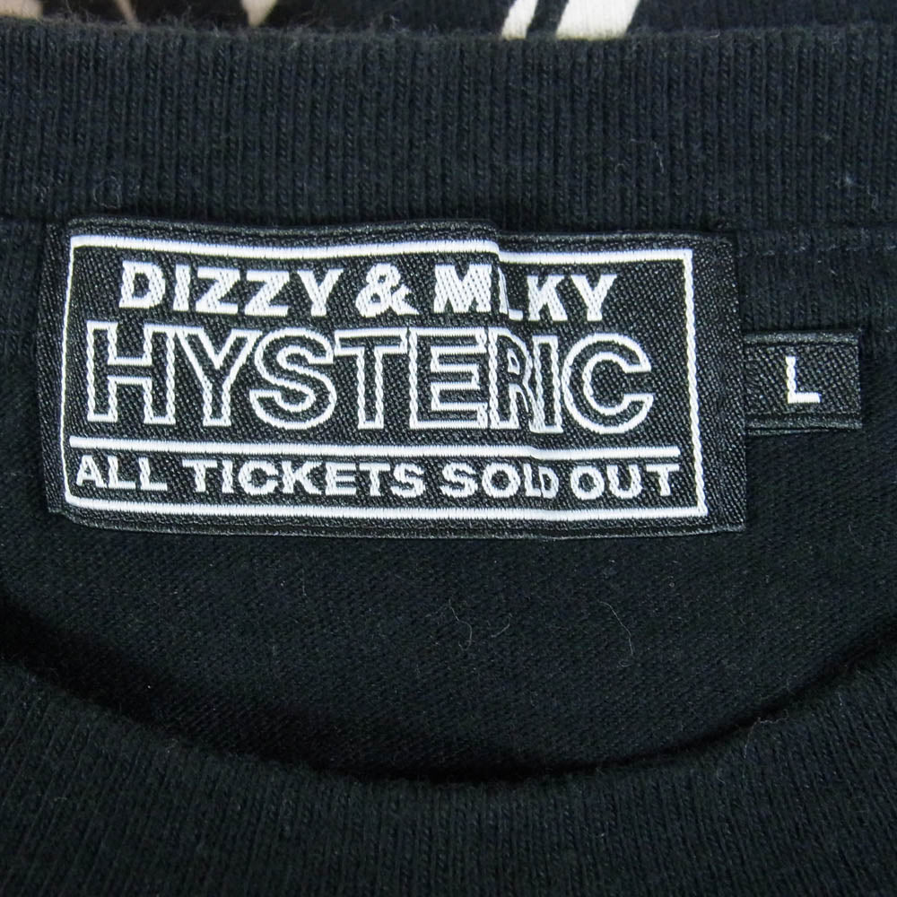 HYSTERIC GLAMOUR ヒステリックグラマー 24SS 02241CT41 SPEEDSTER スピードスター 半袖 Tシャツ ブラック系 L【中古】