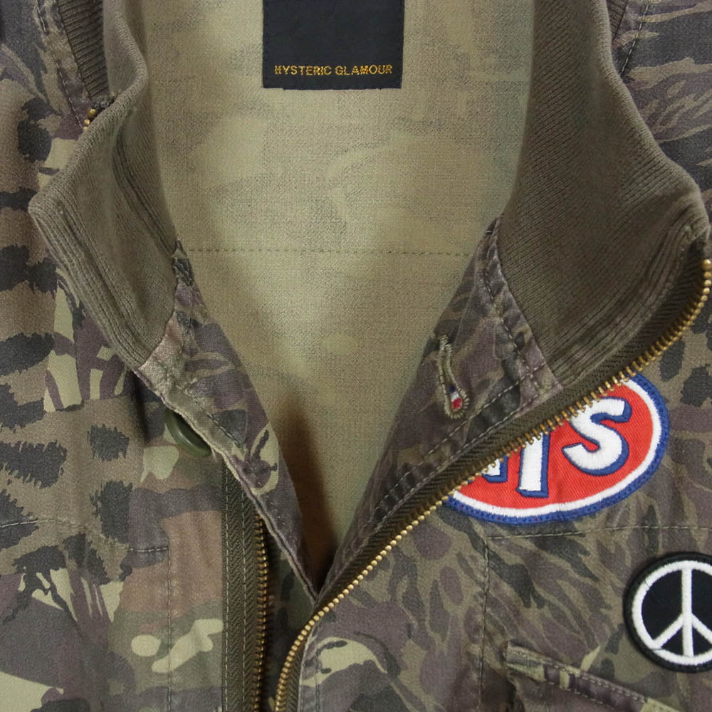 HYSTERIC GLAMOUR ヒステリックグラマー 20SS 02201AB03 アーミーリメイクフィールドジャケット カーキ系 M【中古】