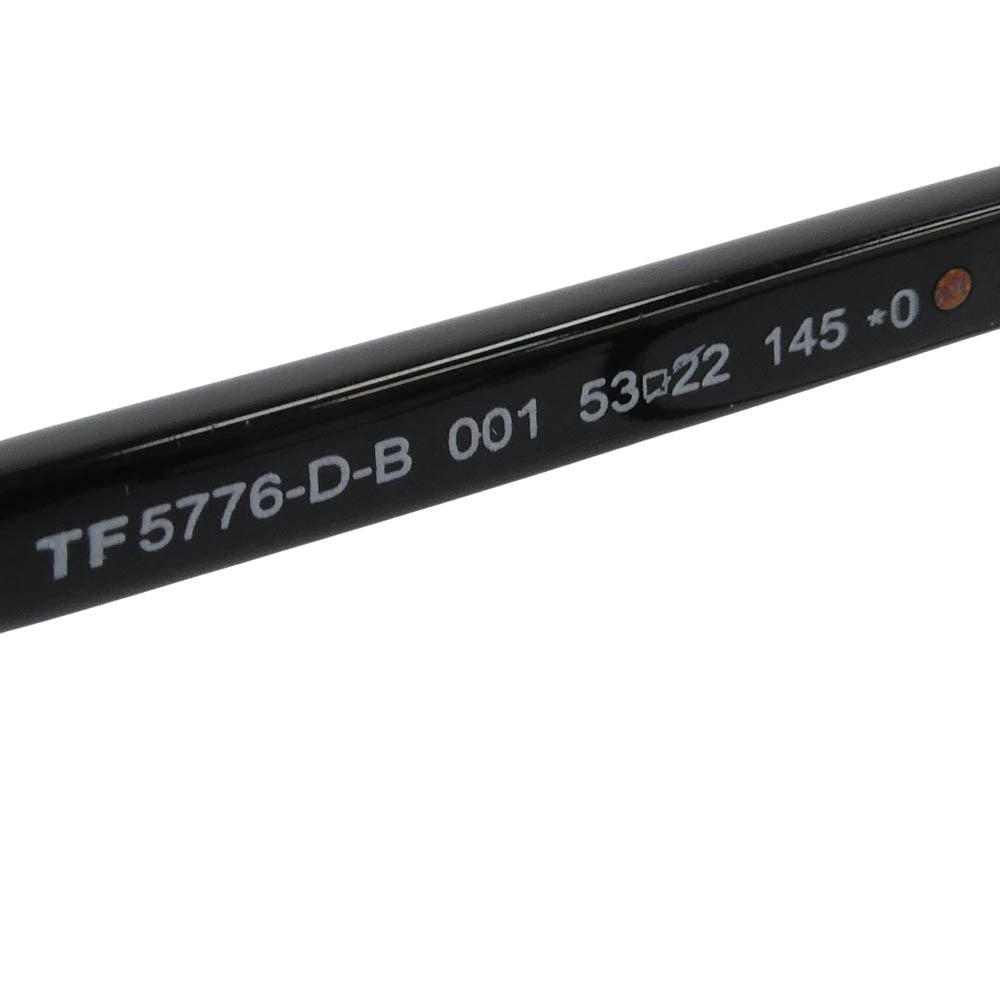 TOM FORD トムフォード TF5776-D-B アジアンフィット アイウェア 眼鏡 メガネ フレーム：ブラック系　レンズ：クリア系 53□22-145【中古】