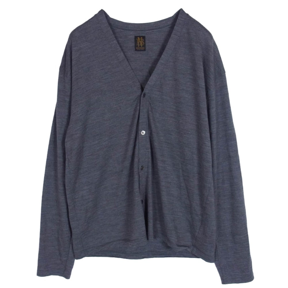 バトナー BN-21SM-032 WASHABLE WOOL CARDIGAN ウォッシャブル ウール カーディガン グレー系 2【中古】