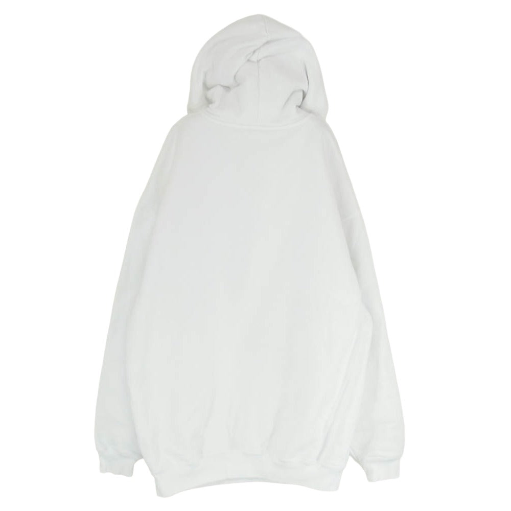 BALENCIAGA バレンシアガ 20AW 578135 TIV55 MEDIUM FIT HOODIE プリント コピーライトロゴ オーバーサイズ スウェット パーカー フーディー ホワイト系 XS【中古】