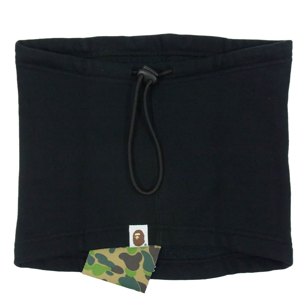 A BATHING APE アベイシングエイプ 1E70182044 SHARK NECK WARMER シャーク ネックウォーマー ブラック系 F【新古品】【未使用】【中古】