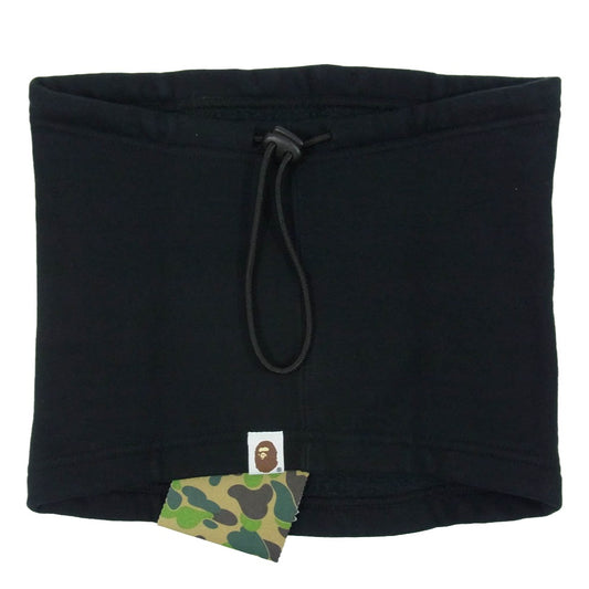 A BATHING APE アベイシングエイプ 1E70182044 SHARK NECK WARMER シャーク ネックウォーマー ブラック系 F【新古品】【未使用】【中古】