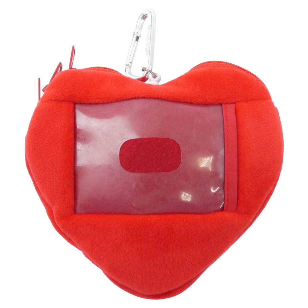 HUMAN MADE ヒューマンメイド 23SS HM25GD108 HEART PASS HOLDER ハート パス ホルダー パスケース カードケース レッド系【極上美品】【中古】