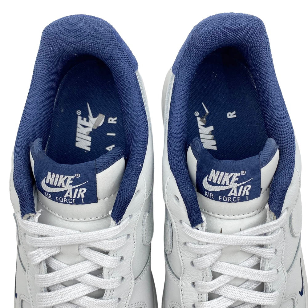 NIKE ナイキ HM9483-001 AIR FORCE 1 '07 LV8 PHOTON DUST PHOTON DUST-OBSIDIAN AF1 エアフォースワン ローカット スニーカー ホワイト系 ネイビー系 24cm【中古】