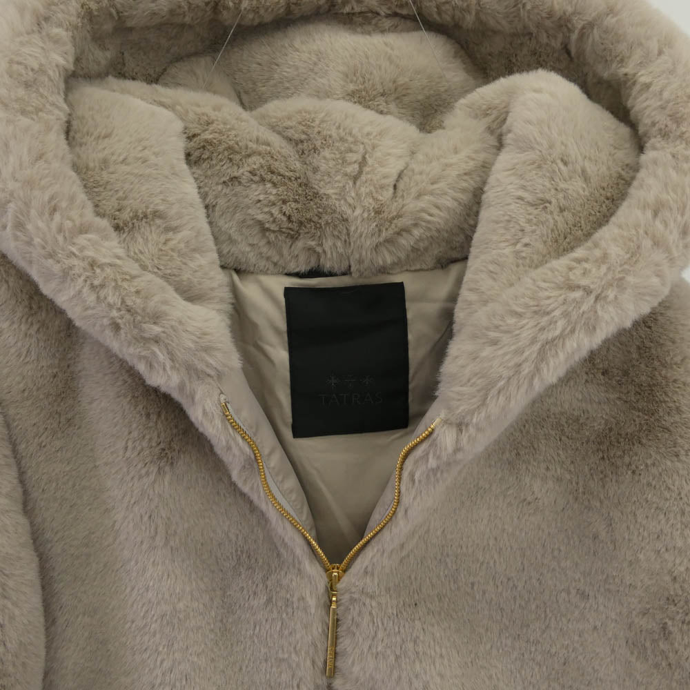 TATRAS タトラス LTAT24A4906-L YUMOLA ユモラ フーデッド ボア ジャケット ブルゾン グレー系 02 160/84A【中古】