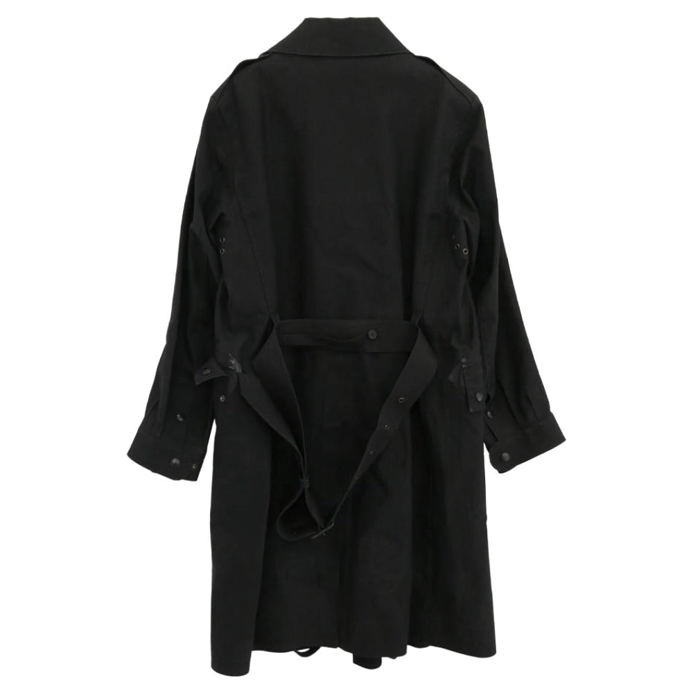 Mackintosh マッキントッシュ 英国製 104シリーズ モーターサイクル ゴム引き コート ジャケット ブラック系 38【中古】