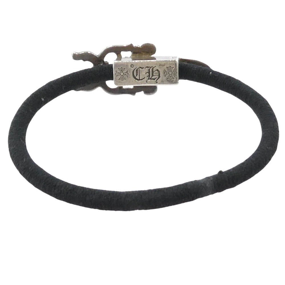 CHROME HEARTS クロムハーツ（原本有） インボイス付属 HAIRBAND ダガーボタン ヘアバンド ヘアゴム コンチョ ブレスレット シルバー系【中古】