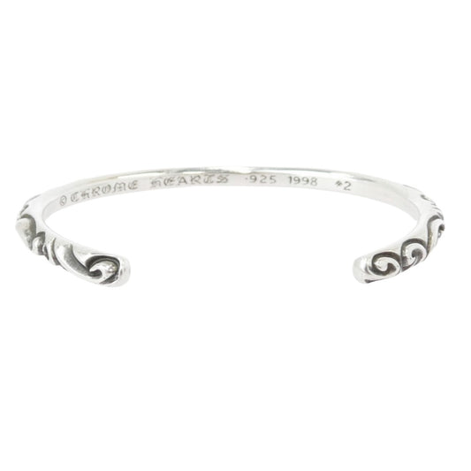 CHROME HEARTS クロムハーツ（原本無） BANGLE SCROLL SCRL スクロールバンド バングル シルバー系【中古】
