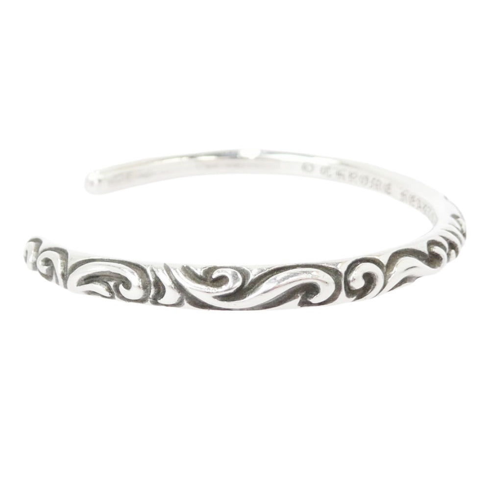 CHROME HEARTS クロムハーツ（原本無） BANGLE SCROLL SCRL スクロールバンド バングル シルバー系【中古】