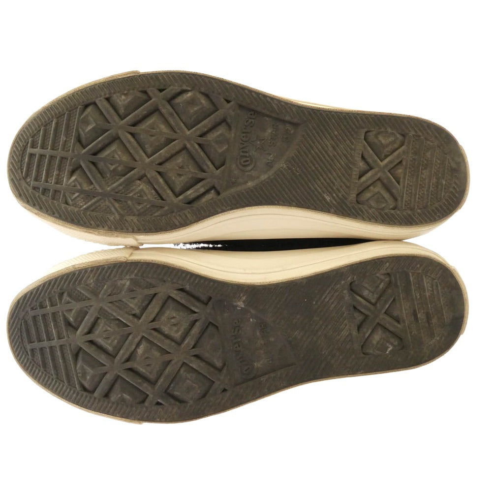 CONVERSE コンバース 1SD239 x SINME シンメ ALL STAR US Z HI サイドジップ ハイカット スニーカー ブラック系 24.5cm【中古】