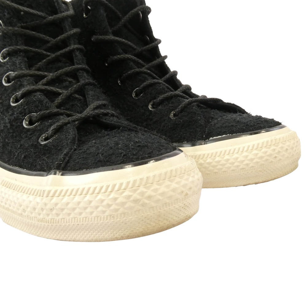 CONVERSE コンバース 1SD239 x SINME シンメ ALL STAR US Z HI サイドジップ ハイカット スニーカー ブラック系 24.5cm【中古】