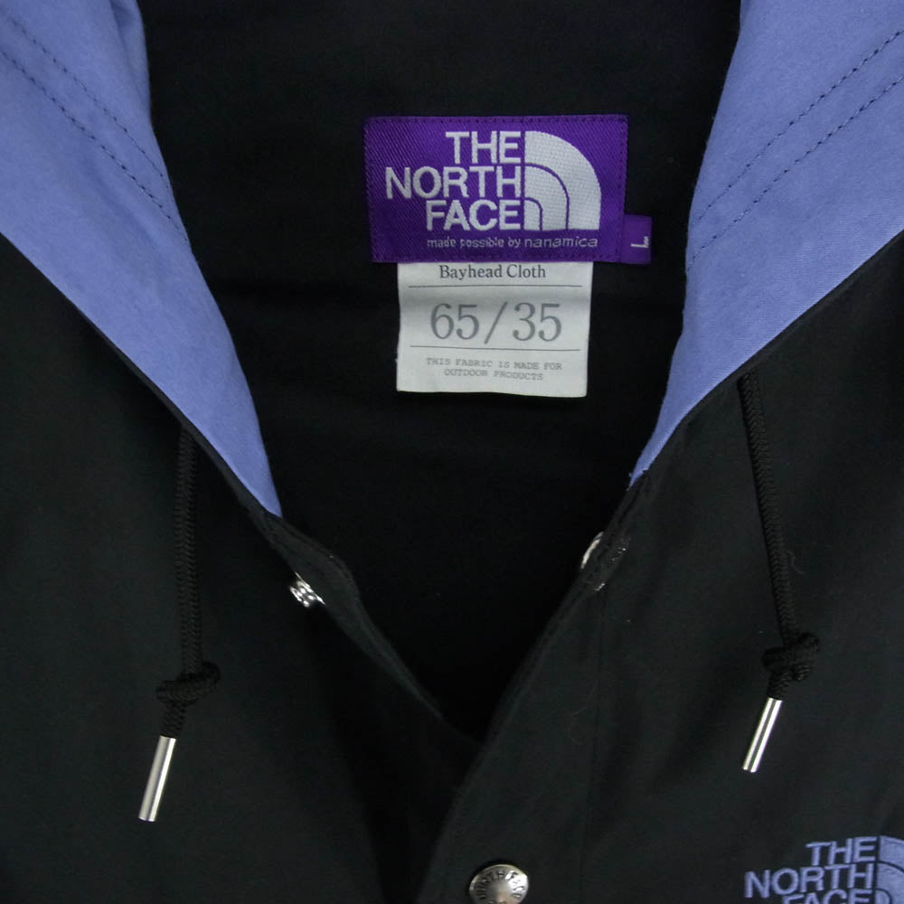 THE NORTH FACE ノースフェイス NP2218N PURPLELABEL パープルレーベル monkey time 別注 65/35 HOOD VARSITY JACKET フード バーシティ ジャケット ブラック系 L【中古】