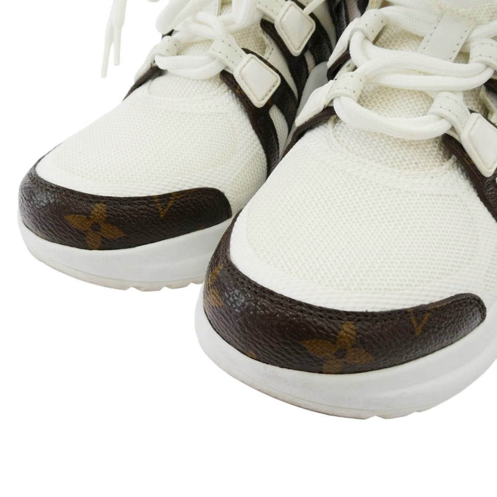 LOUIS VUITTON ルイ・ヴィトン LV モノグラム アークライト スニーカー ホワイト系 36【中古】
