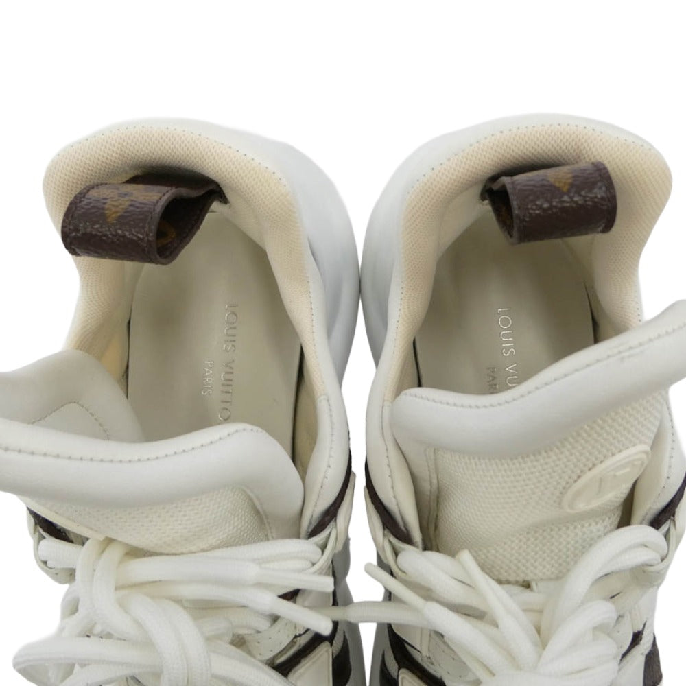 LOUIS VUITTON ルイ・ヴィトン LV モノグラム アークライト スニーカー ホワイト系 36【中古】