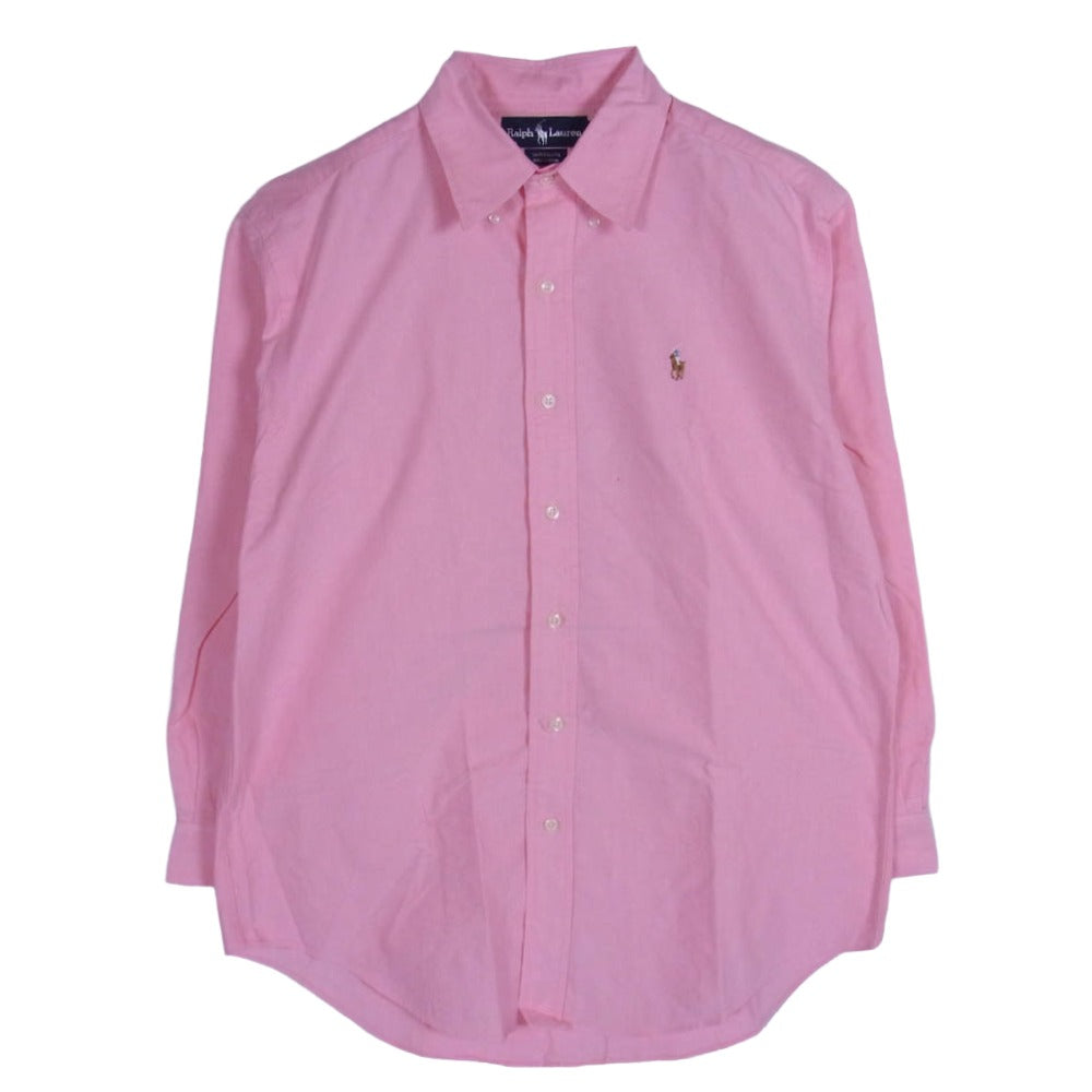 RALPH LAUREN ラルフローレン YARMOUTH 長袖 シャツ ピンク系 41-84【中古】