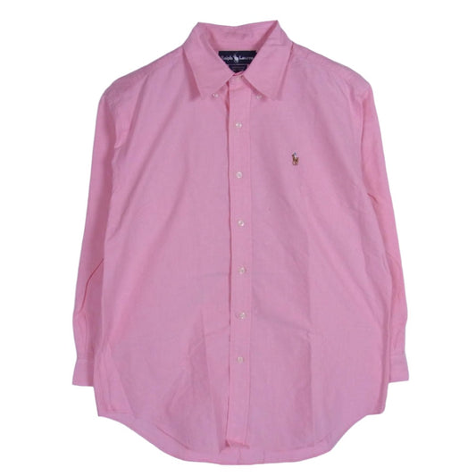 RALPH LAUREN ラルフローレン YARMOUTH 長袖 シャツ ピンク系 41-84【中古】