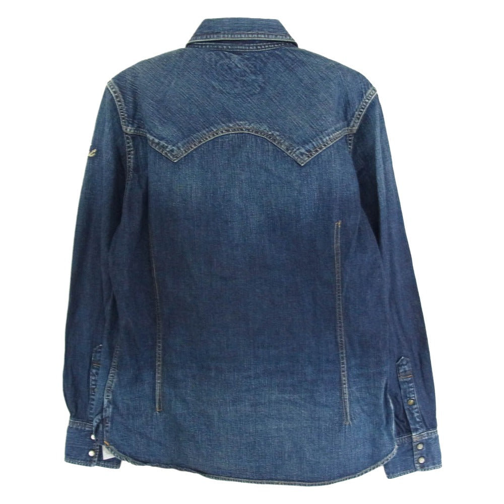 TMT ティーエムティー 15AW TSH-F1503 L/SL HERITAGE DENIM SHIRT デニム ウエスタン 長袖 シャツ インディゴブルー系 L【中古】