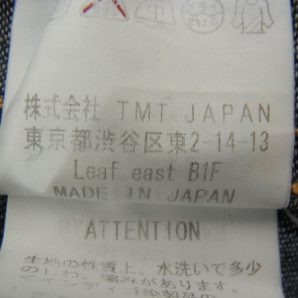 TMT ティーエムティー 15AW TSH-F1503 L/SL HERITAGE DENIM SHIRT デニム ウエスタン 長袖 シャツ インディゴブルー系 L【中古】
