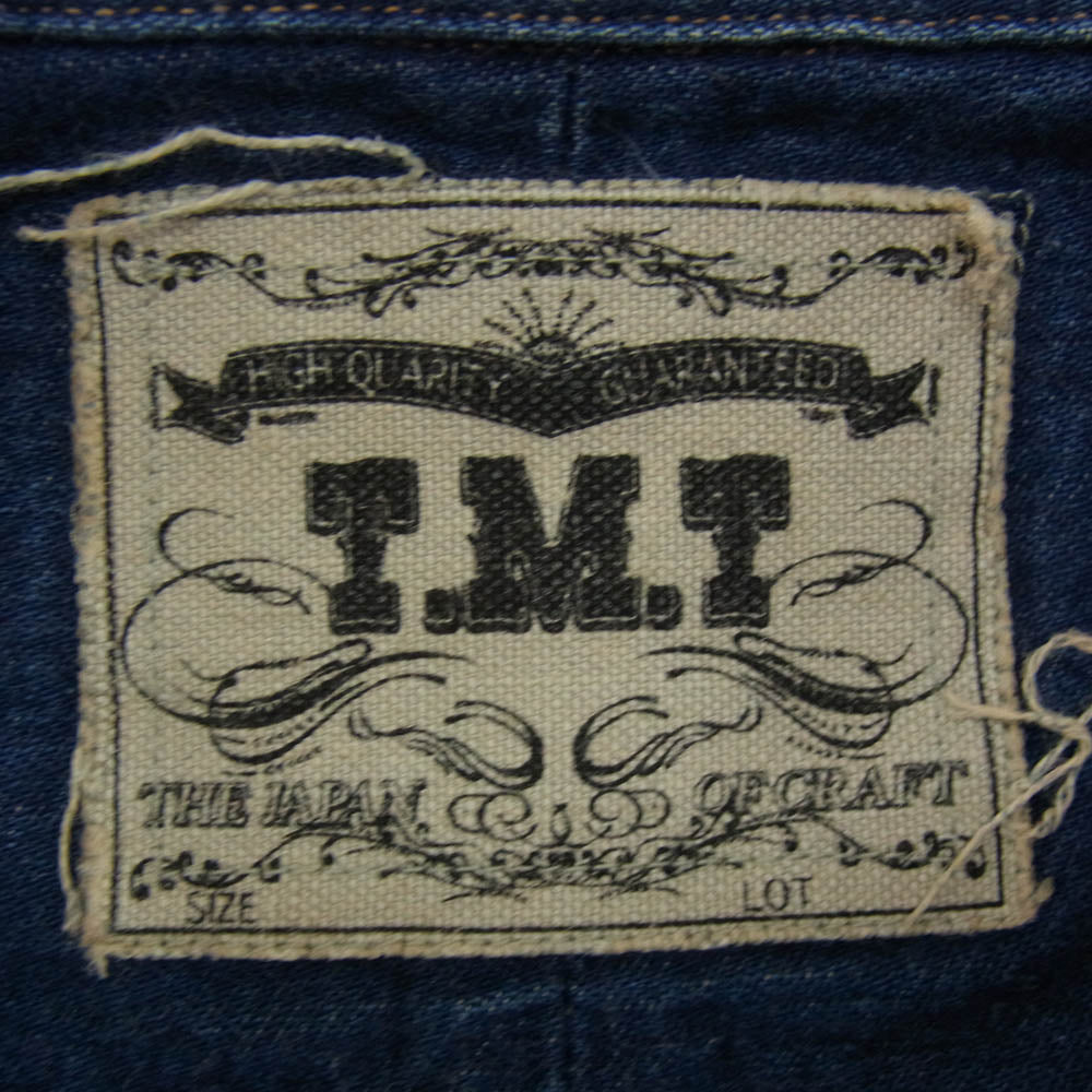 TMT ティーエムティー TSH-F2001 HQ DENIM SHIRTS デニム 長袖 シャツ インディゴブルー系 L【中古】