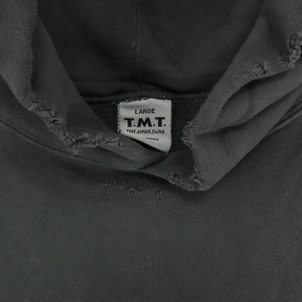 TMT ティーエムティー TSW-S2505 VINTAGE SWEAT HOODIE ヴィンテージ 加工 スウェット パーカー グレー系 L【中古】