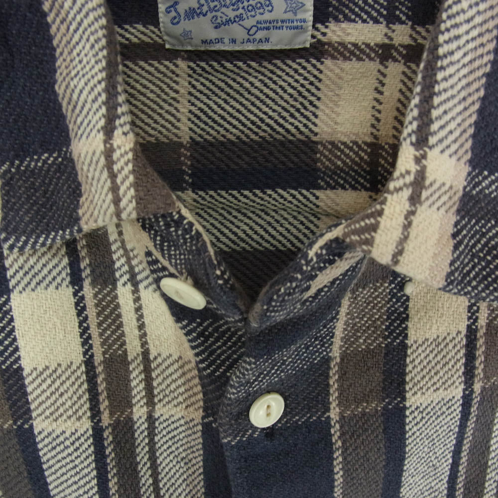 TMT ティーエムティー 22SS TSH-S2206 VINTAGE PLAID SHIRTS ネル チェック 長袖 シャツ グレー系 L【中古】