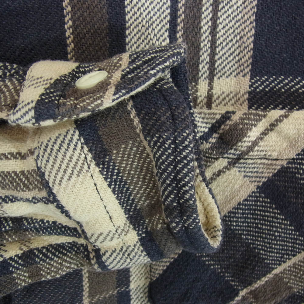 TMT ティーエムティー 22SS TSH-S2206 VINTAGE PLAID SHIRTS ネル チェック 長袖 シャツ グレー系 L【中古】