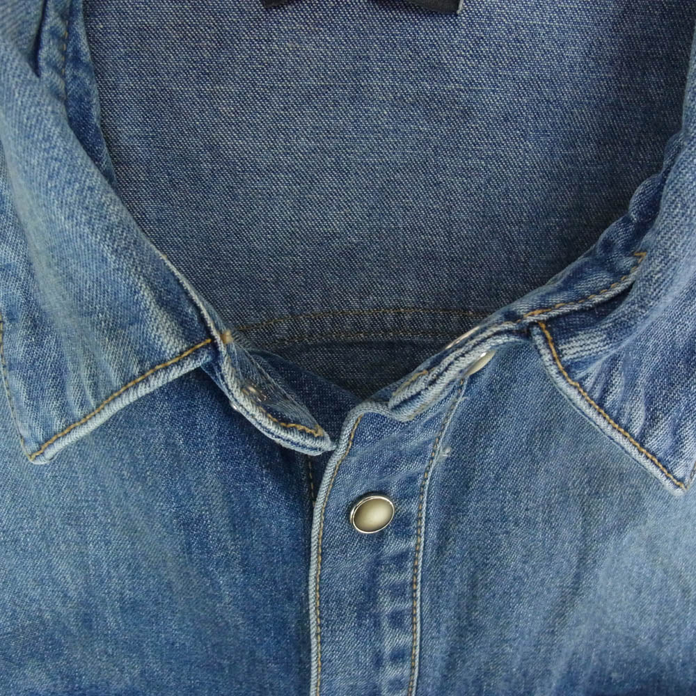 TMT ティーエムティー 24AW TSH-F2402 10oz DENIM SHIRTS デニム 長袖 シャツ インディゴブルー系 L【中古】