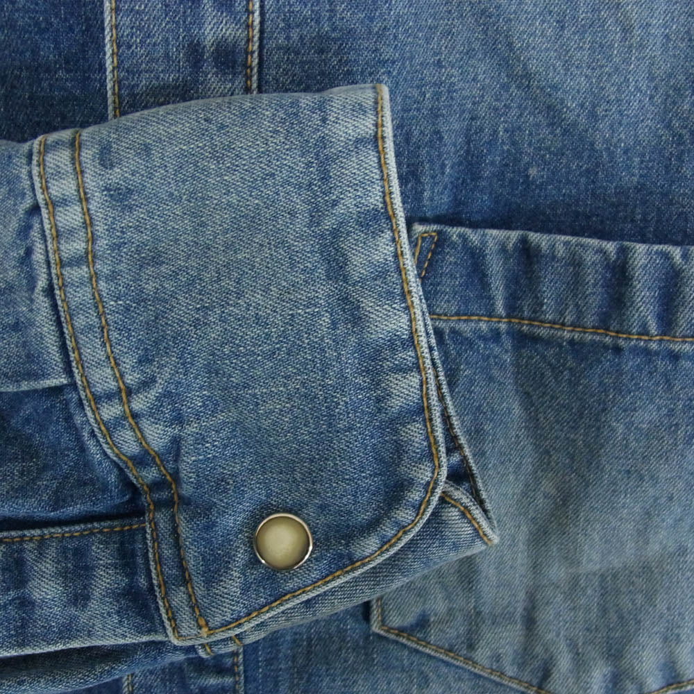 TMT ティーエムティー 24AW TSH-F2402 10oz DENIM SHIRTS デニム 長袖 シャツ インディゴブルー系 L【中古】