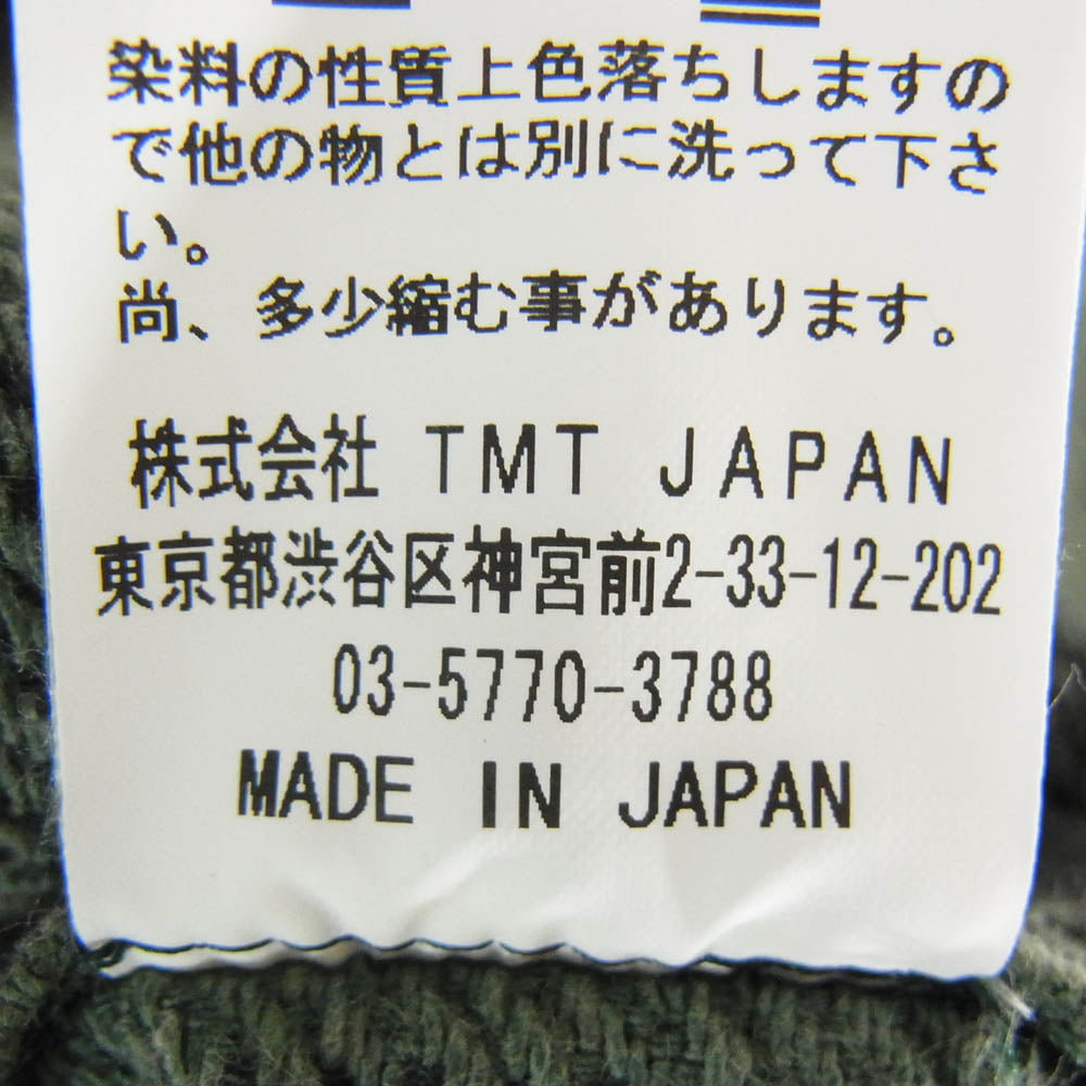 TMT ティーエムティー 20AW TSH-F20sp02 バッファロー チェック スラブ 長袖 シャツ グリーン系 L【中古】