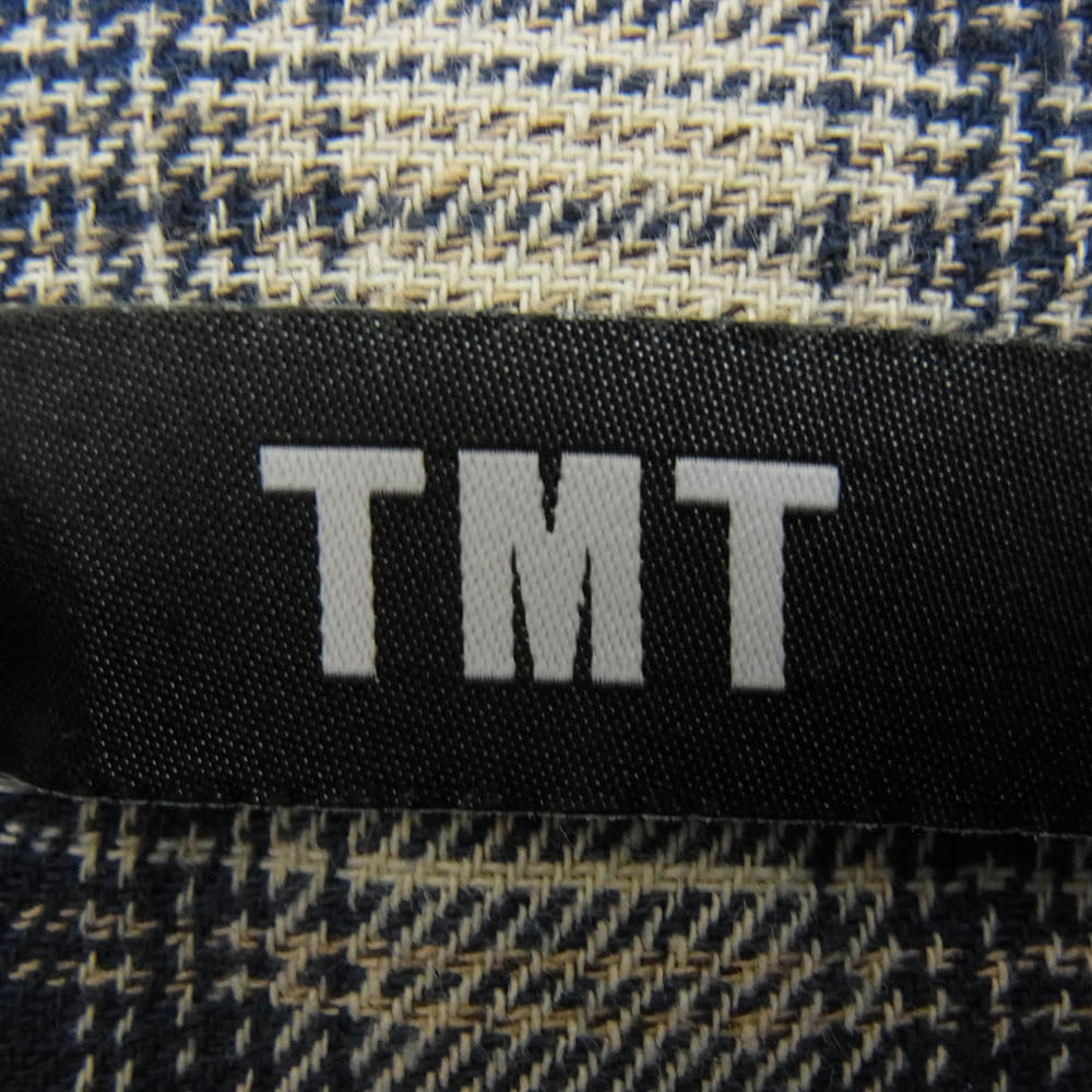 TMT ティーエムティー 24AW TSH-F2405 CHECK NEL SHIRT チェック 長袖 シャツ ネイビー系 L【中古】
