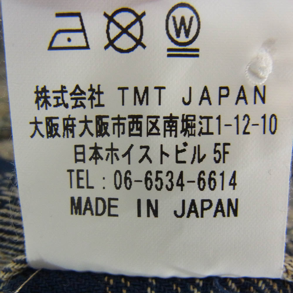 TMT ティーエムティー 24AW TSH-F2405 CHECK NEL SHIRT チェック 長袖 シャツ ネイビー系 L【中古】