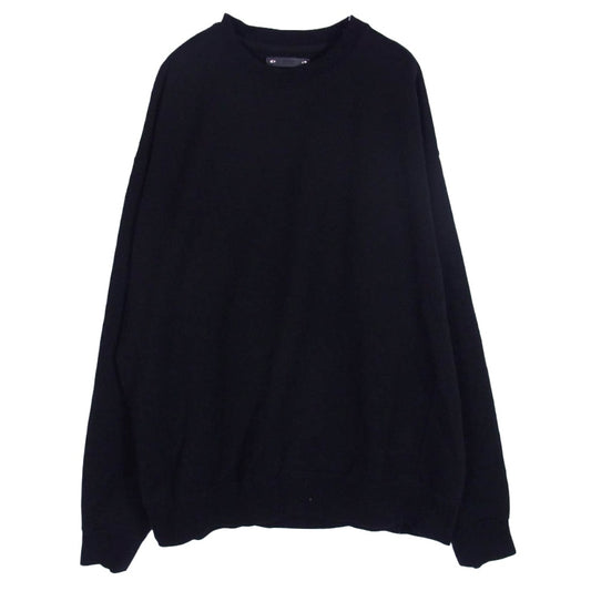 MINEDENIM マインデニム 2403-6005-99-M2 CREWNECK SWEATSHIR クルーネック スウェット シャツ ブラック系 M【中古】