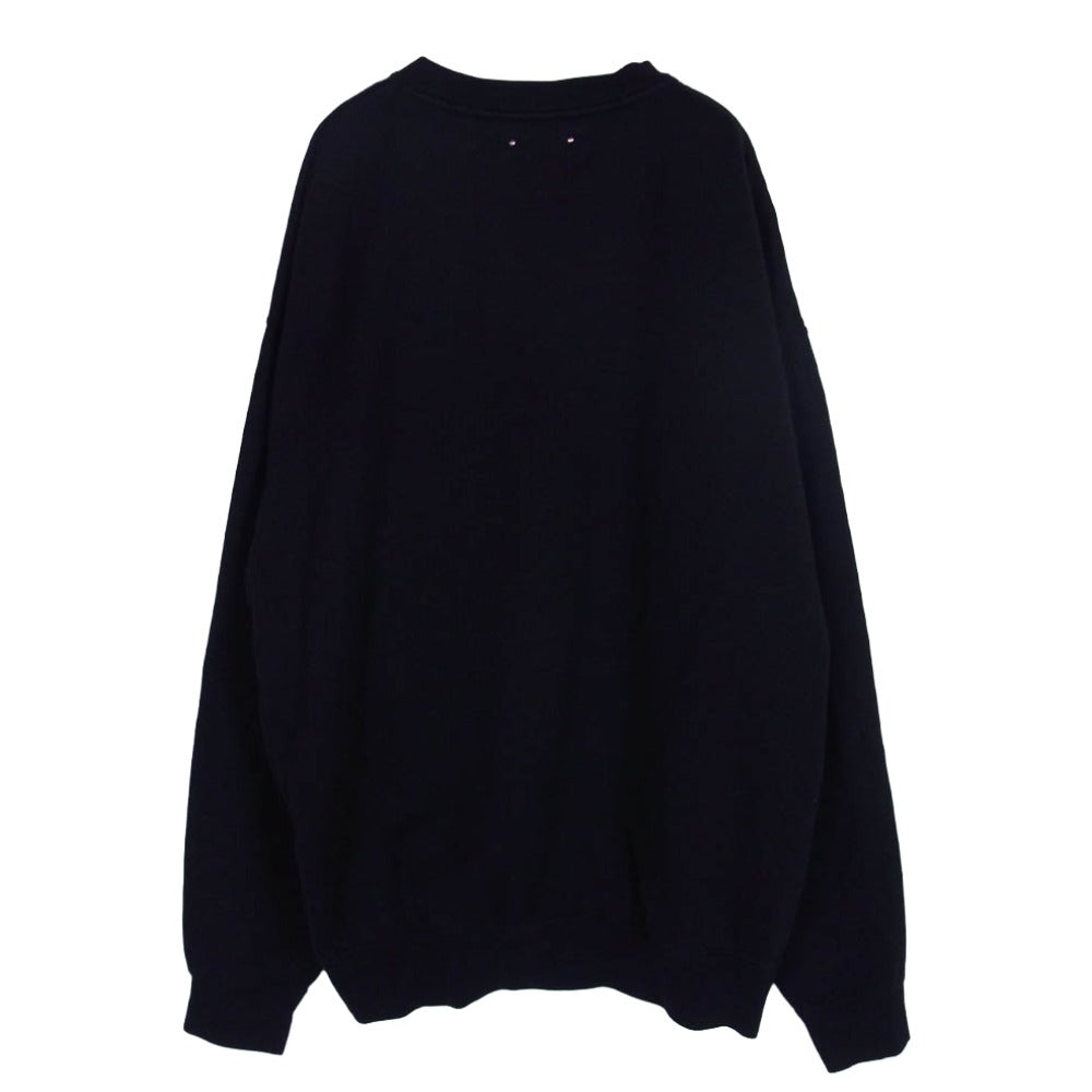 MINEDENIM マインデニム 2403-6005-99-M2 CREWNECK SWEATSHIR クルーネック スウェット シャツ ブラック系 M【中古】
