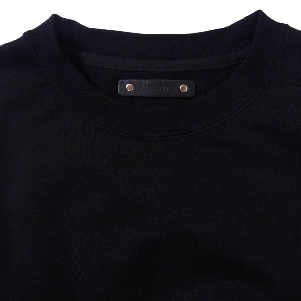 MINEDENIM マインデニム 2403-6005-99-M2 CREWNECK SWEATSHIR クルーネック スウェット シャツ ブラック系 M【中古】
