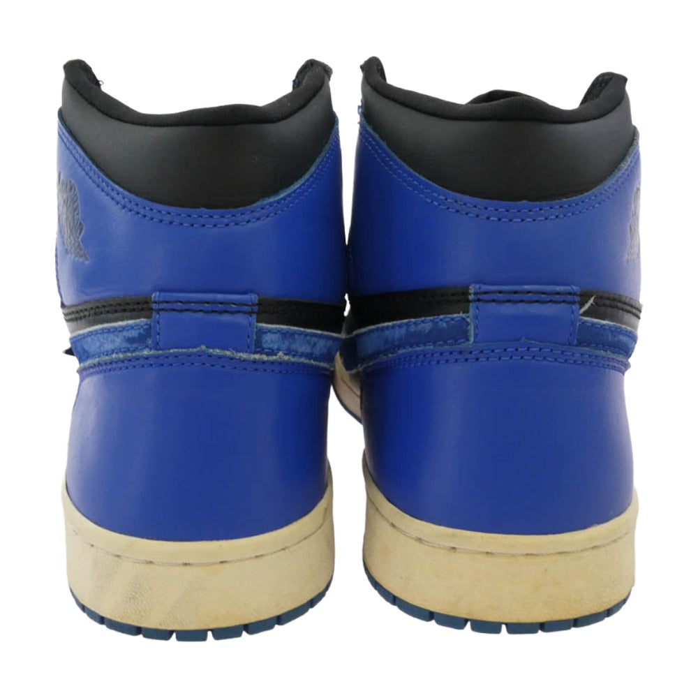 NIKE ナイキ 136066-041 2001年製 Air Jordan 1 Retro High Royal エアジョーダン 1 レトロ ロイヤル ハイカット スニーカー ブラック系 ブルー系 28cm【中古】