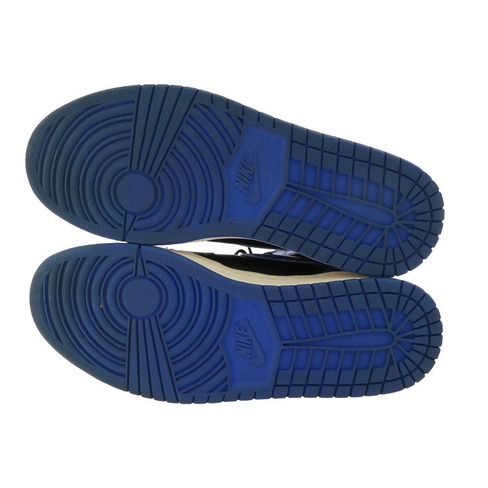 NIKE ナイキ 136066-041 2001年製 Air Jordan 1 Retro High Royal エアジョーダン 1 レトロ ロイヤル ハイカット スニーカー ブラック系 ブルー系 28cm【中古】