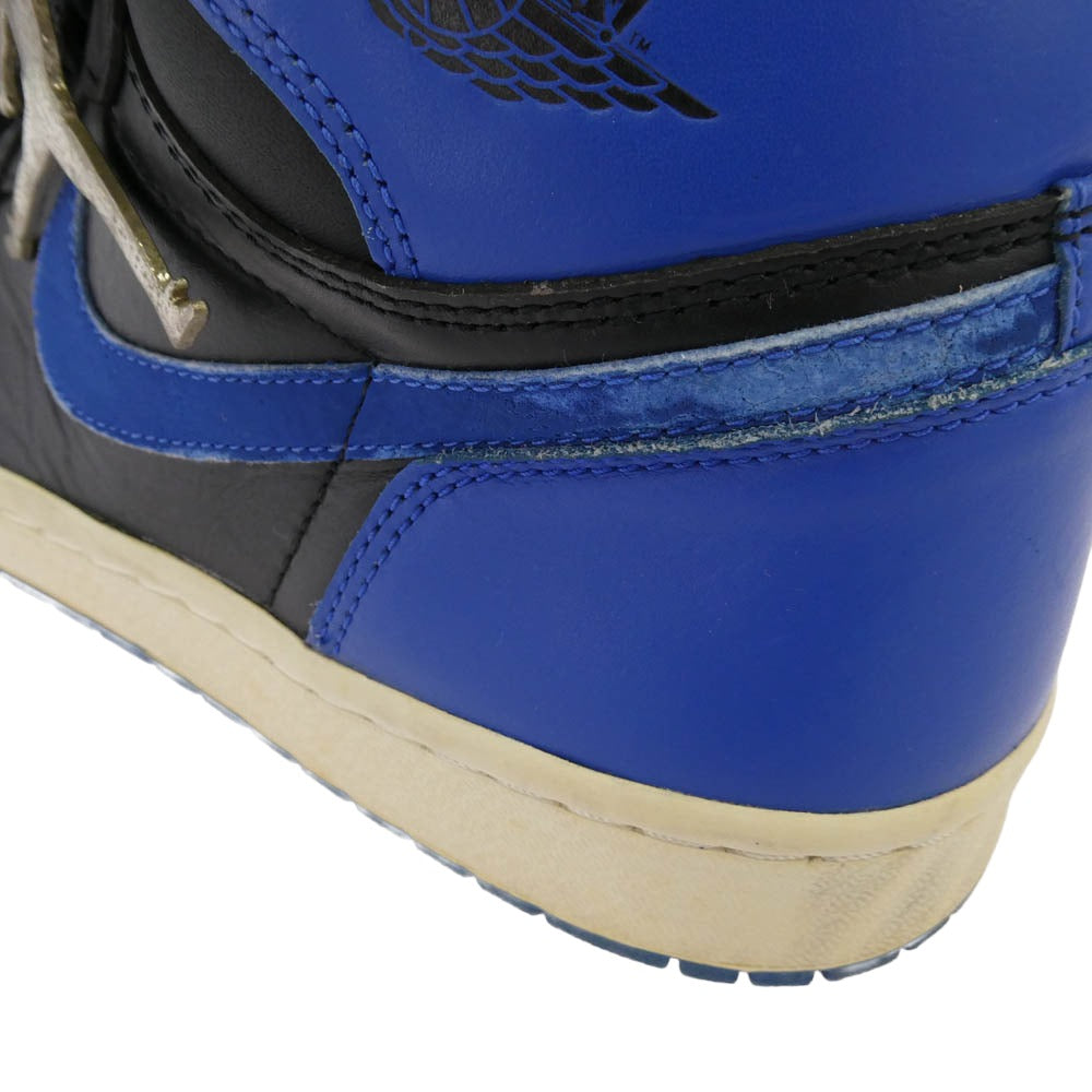 NIKE ナイキ 136066-041 2001年製 Air Jordan 1 Retro High Royal エアジョーダン 1 レトロ ロイヤル ハイカット スニーカー ブラック系 ブルー系 28cm【中古】