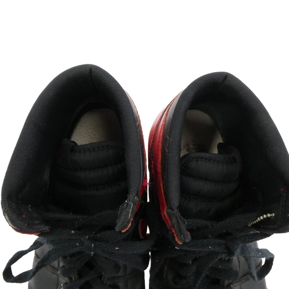 NIKE ナイキ 130207-061 1994年製 Air Jordan 1 High Bred エアジョーダン 1 ブレッド ハイカット スニーカー ブラック系 レッド系 28cm【中古】