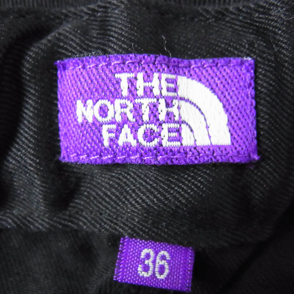 THE NORTH FACE ノースフェイス NT5352N PURPLE LABEL パープルレーベル チノ ワイド テーパード フィールド パンツ ブラック ブラック系 36【中古】