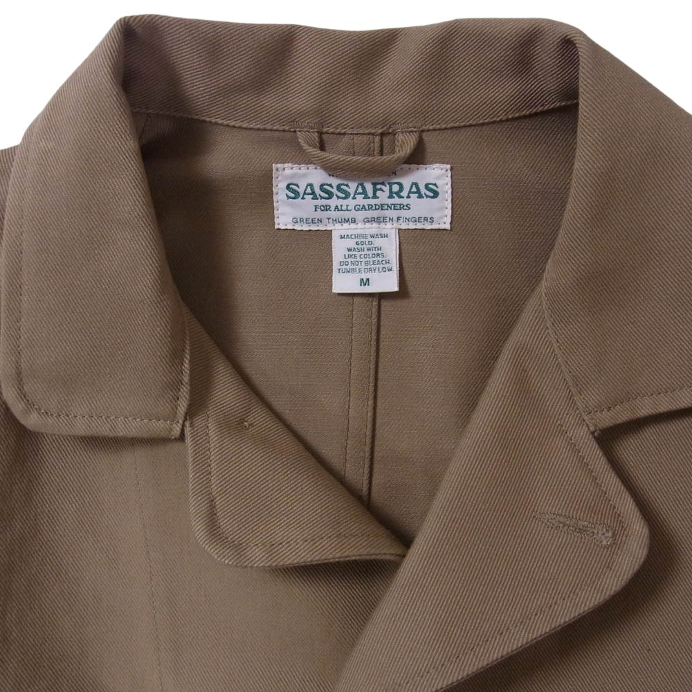 SASAFRAS ササフラス Sprayer Jacket スプレイヤー ジャケット カバーオール ベージュ系 M【中古】