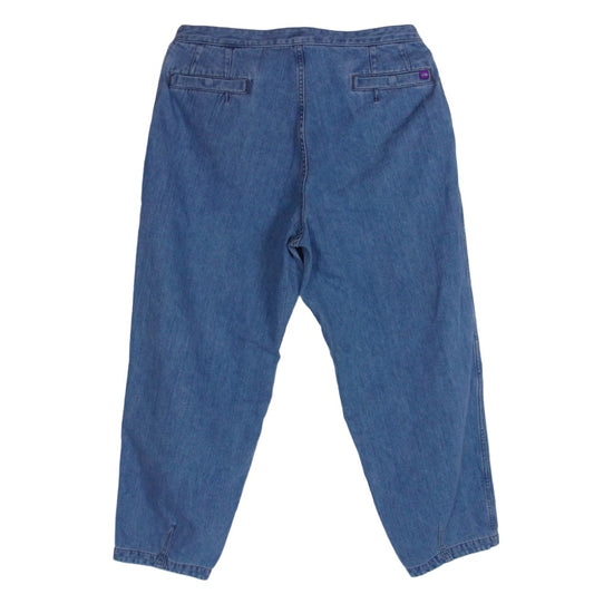 THE NORTH FACE ノースフェイス N24FC080 PURPLE LABEL パープルレーベル Denim Wide Tapered Field Pants Indigo Bleach デニム ワイド テーパード フィールド パンツ ブリーチ ライトブルー系 36【中古】