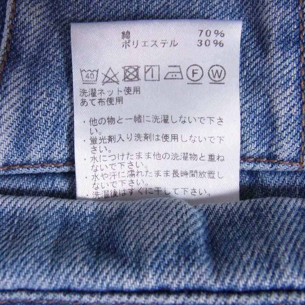 THE NORTH FACE ノースフェイス N24FC080 PURPLE LABEL パープルレーベル Denim Wide Tapered Field Pants Indigo Bleach デニム ワイド テーパード フィールド パンツ ブリーチ ライトブルー系 36【中古】