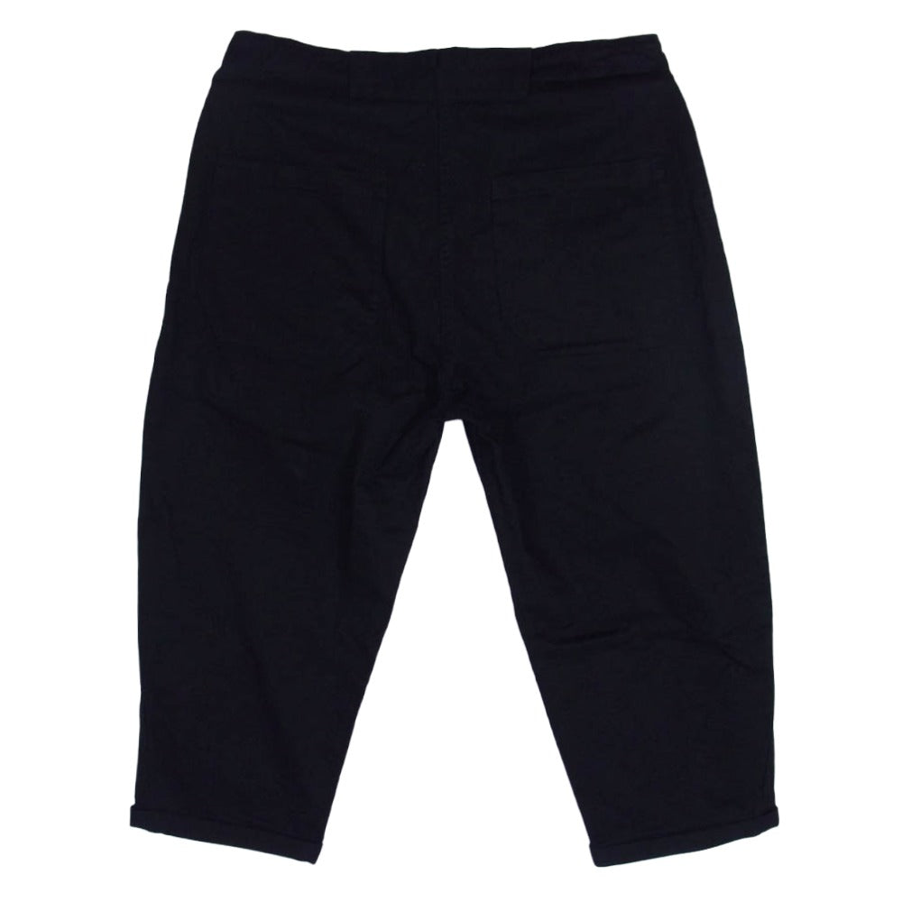 カヴァル 裾ダブル コットン リネン パンツ ブラック系 L【中古】