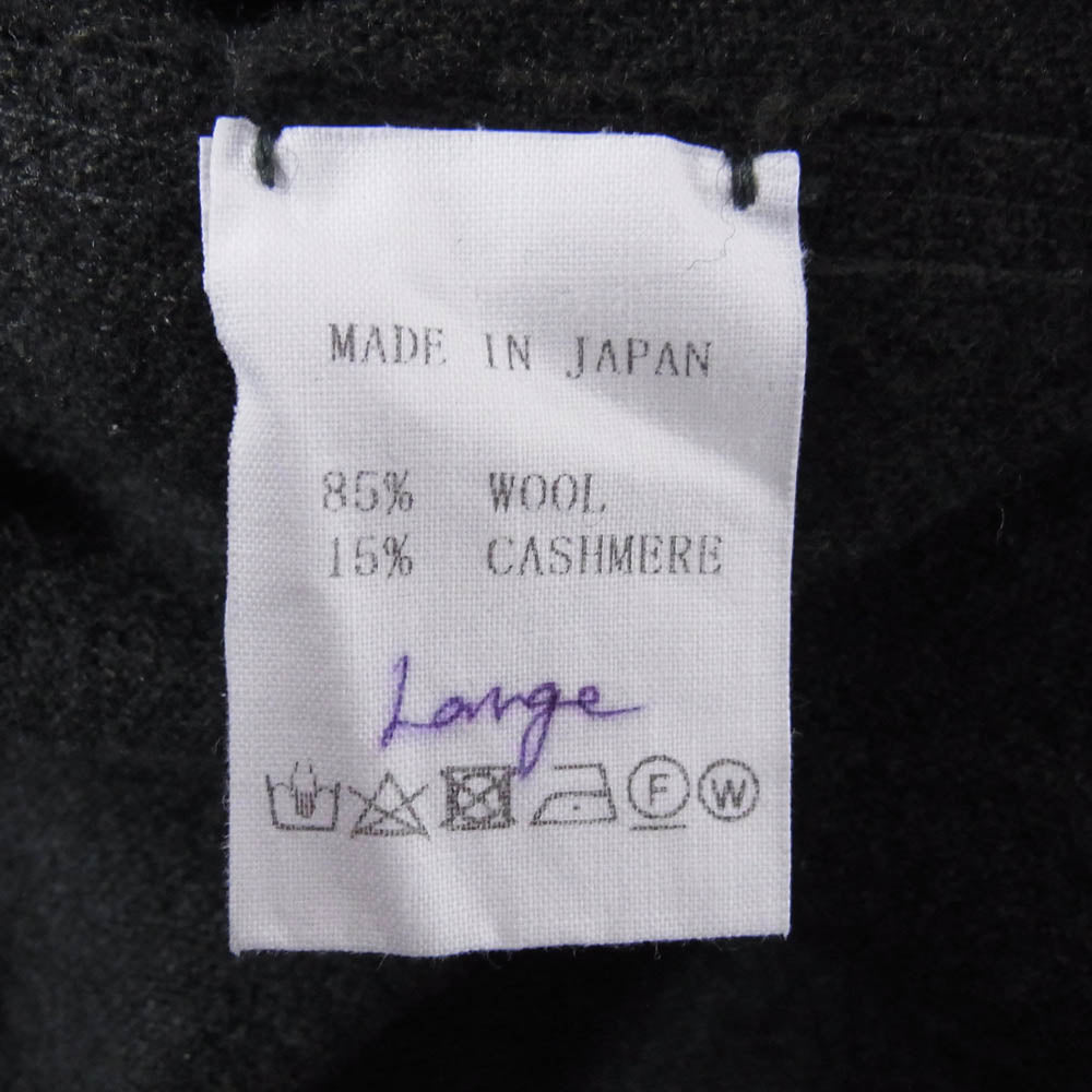 カヴァル ウール カシミヤ クルーネック セーター ニット ブラック系 L【中古】
