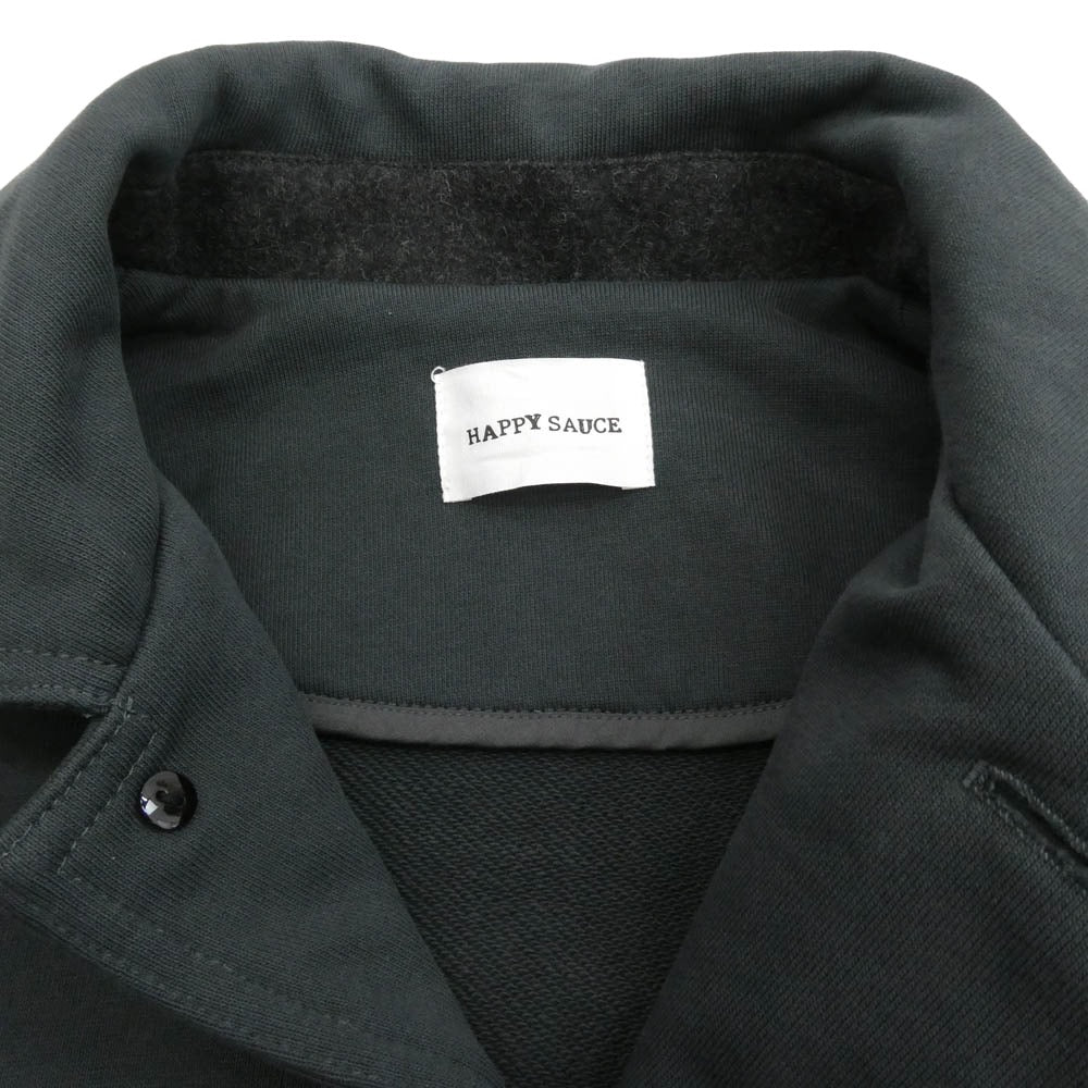 ハッピーソース HSJ003 BIG SILHOUETTE SWEAT COAT ビッグシルエット スウェット コート ダークグレー系 M【中古】