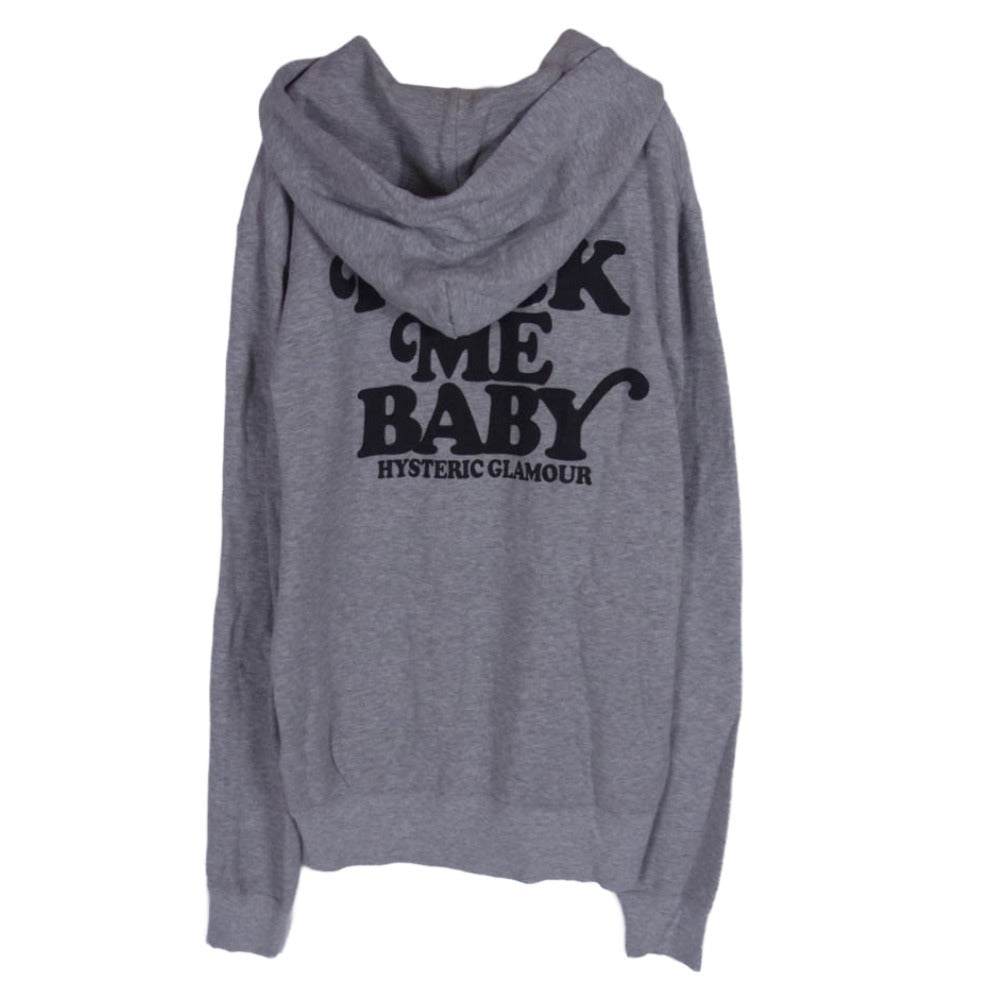 HYSTERIC GLAMOUR ヒステリックグラマー 0221CF09 ROCK ME BABY プルオーバー パーカー グレー系 M【中古】