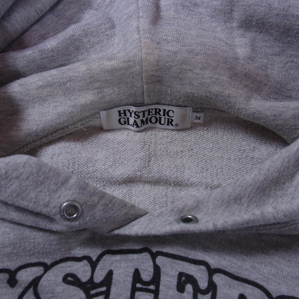 HYSTERIC GLAMOUR ヒステリックグラマー 0221CF09 ROCK ME BABY プルオーバー パーカー グレー系 M【中古】