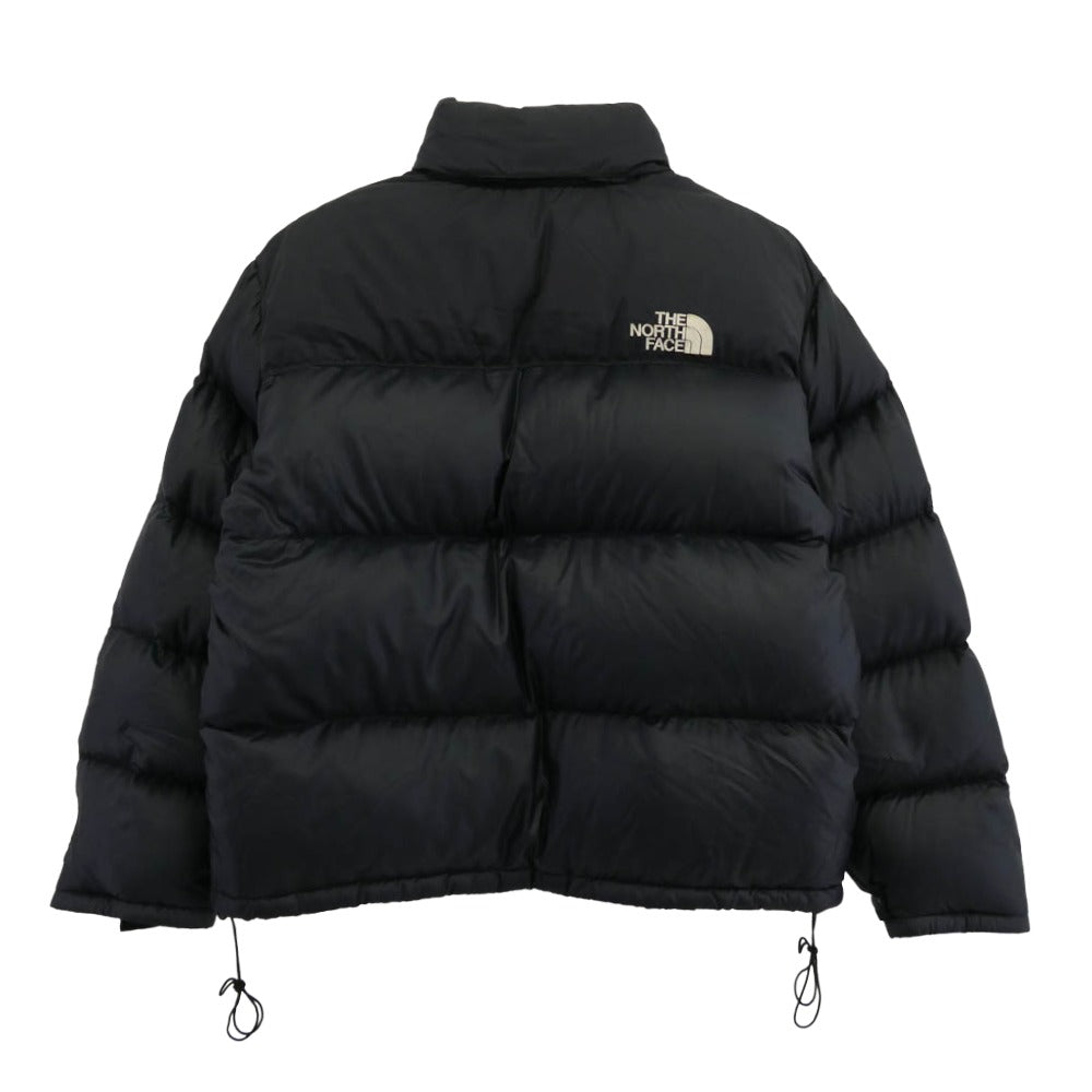 THE NORTH FACE ノースフェイス NF002YO 90s ヴィンテージ NUPSTE JACKET ヌプシ ダウン ジャケット ジップ アップ アウター ブラック系 ダークネイビー系 XL【中古】