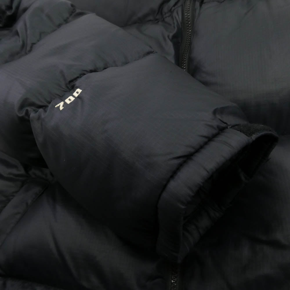 THE NORTH FACE ノースフェイス NF002YO 90s ヴィンテージ NUPSTE JACKET ヌプシ ダウン ジャケット ジップ アップ アウター ブラック系 ダークネイビー系 XL【中古】